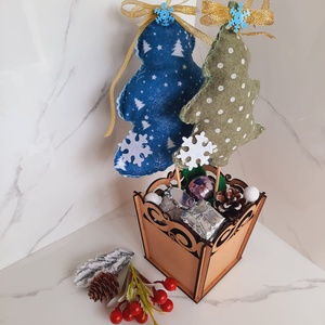 Ghiveci cu brazi colorati - casă & stil de viață - accesorii pentru decorat casa - decorațiuni de masă și decorațiuni pentru rafturi  - decorațiuni de masă - Artynos.ro
