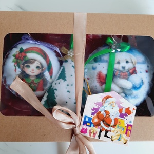 Set de globuri din fetru  - crăciun - decorațiuni de crăciun de casă - globuri de crăciun - Artynos.ro