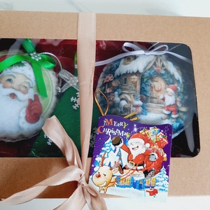 Set de globuri din fetru  - crăciun - decorațiuni de crăciun de casă - globuri de crăciun - Artynos.ro