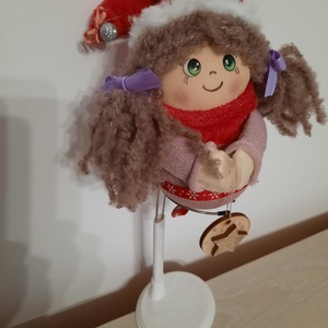 Fetita in lila decoratiune - crăciun - decorațiuni de crăciun de casă - globuri de crăciun - Artynos.ro