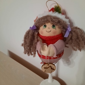 Fetita in lila decoratiune - crăciun - decorațiuni de crăciun de casă - globuri de crăciun - Artynos.ro