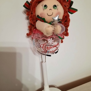 Fetita roscata decoratiune - crăciun - decorațiuni de crăciun de casă - globuri de crăciun - Artynos.ro