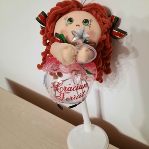 Fetita roscata decoratiune - crăciun - decorațiuni de crăciun de casă - globuri de crăciun - Artynos.ro