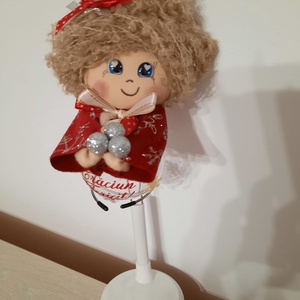 Fetita satena decoratiune - crăciun - decorațiuni de crăciun de casă - globuri de crăciun - Artynos.ro