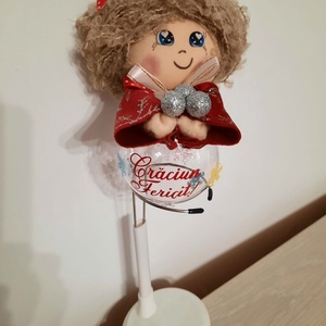 Fetita satena decoratiune - crăciun - decorațiuni de crăciun de casă - globuri de crăciun - Artynos.ro