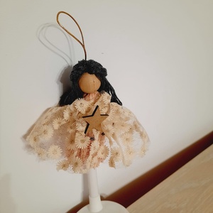 Papusa din macrame - crăciun - decorațiuni de crăciun de casă - globuri de crăciun - Artynos.ro