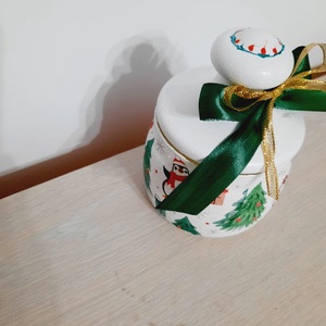Bomboniera cu pinguin si brad - casă & stil de viață - accesorii pentru decorat casa - decorațiuni de masă și decorațiuni pentru rafturi  - decorațiuni de masă - Artynos.ro