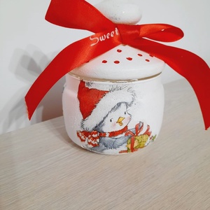 Bomboniera cu pinguin - casă & stil de viață - accesorii pentru decorat casa - decorațiuni de masă și decorațiuni pentru rafturi  - decorațiuni de masă - Artynos.ro