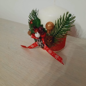 Lumanare scurta decorata - casă & stil de viață - lumânări, parfumuri, arome - lumânări și sfeșnice - Artynos.ro