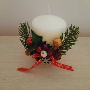 Lumanare scurta decorata - casă & stil de viață - lumânări, parfumuri, arome - lumânări și sfeșnice - Artynos.ro