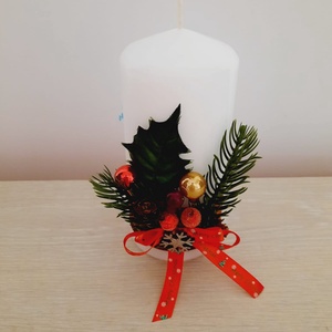 Lumanare inalta decorata  - casă & stil de viață - lumânări, parfumuri, arome - lumânări și sfeșnice - Artynos.ro