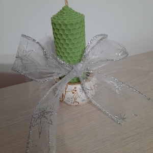 Suport si lumanare fagure verde - Artynos.ro