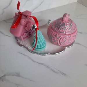 Set cu tava model frunza - casă & stil de viață - decorațiuni de casă - decorațiuni de masă și rafturi - decorațiuni de masă - Artynos.ro