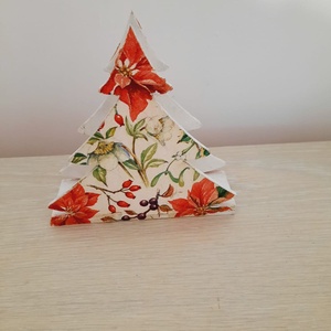 Suport servetele brad cu flori - casă & stil de viață - decorațiuni de casă - decorațiuni de masă și rafturi - decorațiuni de masă - Artynos.ro