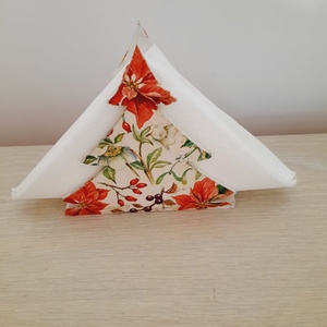 Suport servetele brad cu flori - casă & stil de viață - decorațiuni de casă - decorațiuni de masă și rafturi - decorațiuni de masă - Artynos.ro