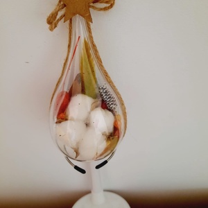 Glob lacrima cu stea - crăciun - decorațiuni de crăciun de casă - globuri de crăciun - Artynos.ro