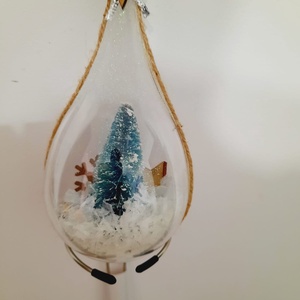 Glob lacrima cu brad si zapada, Craciun, Decoratiuni de Craciun de casa, Globuri de Craciun, Altele, ARTYNOS