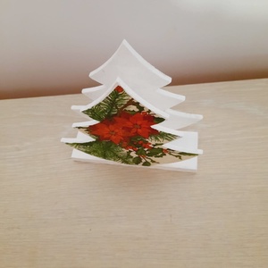 Suport servetele brad cu flori - casă & stil de viață - decorațiuni de casă - decorațiuni de masă și rafturi - decorațiuni de masă - Artynos.ro