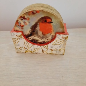 Set suporturi pahare, Casa & Stil de viata, Accesorii pentru echipamente de bucatarie, Accesorii de servire, Suporturi pahare, Decoupage, transfer si tehnici servetel, ARTYNOS