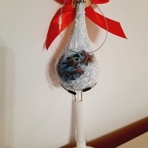 Glob lacrima - crăciun - decorațiuni de crăciun de casă - globuri de crăciun - Artynos.ro