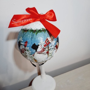 Glob rotund  - crăciun - decorațiuni de crăciun de casă - globuri de crăciun - Artynos.ro