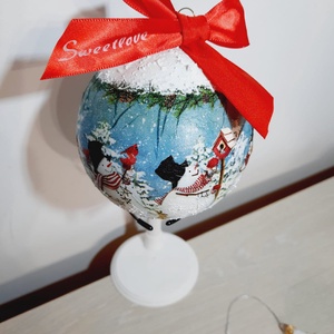 Glob rotund  - crăciun - decorațiuni de crăciun de casă - globuri de crăciun - Artynos.ro