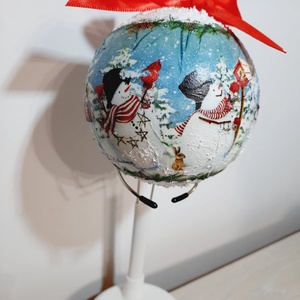 Glob rotund  - crăciun - decorațiuni de crăciun de casă - globuri de crăciun - Artynos.ro