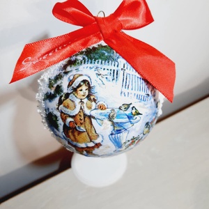 Glob rotund - crăciun - decorațiuni de crăciun de casă - globuri de crăciun - Artynos.ro