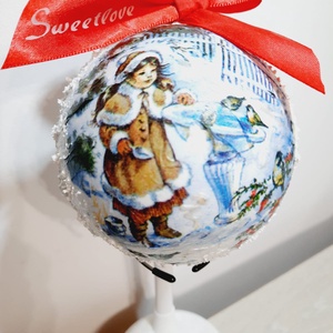 Glob rotund - crăciun - decorațiuni de crăciun de casă - globuri de crăciun - Artynos.ro