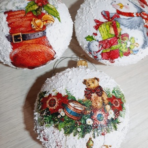 Set globuri plate - crăciun - decorațiuni de crăciun de casă - globuri de crăciun - Artynos.ro
