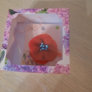 Mac mic brosa - bijuterii - broșe - Artynos.ro