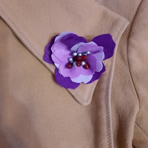 Brosa floare  - bijuterii - broșe - Artynos.ro