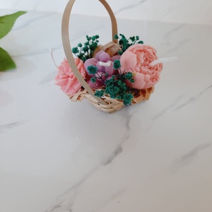 Cosulet cu flori de ceara - casă & stil de viață - decorațiuni de casă - decorațiuni de masă și rafturi - decorațiuni de masă - Artynos.ro