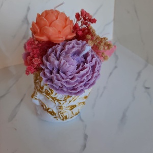 Recipient ceramic masca venetiana cu flori - casă & stil de viață - decorațiuni de casă - decorațiuni de masă și rafturi - decorațiuni de masă - Artynos.ro