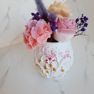 Recipient ceramic  cu flori - casă & stil de viață - decorațiuni de casă - decorațiuni de masă și rafturi - decorațiuni de masă - Artynos.ro