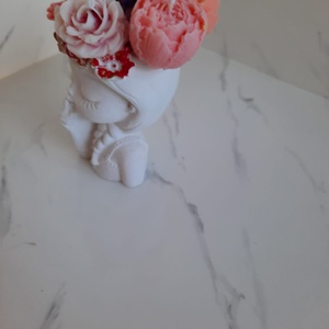 Recipient ceramic  cu flori - casă & stil de viață - decorațiuni de casă - decorațiuni de masă și rafturi - decorațiuni de masă - Artynos.ro