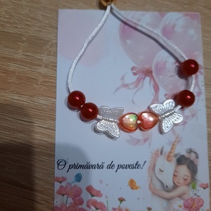 Bratara cu fluturasi, Bijuterii, Bratari, Bratari din margele, Confectionarea bijuteriilor, ARTYNOS