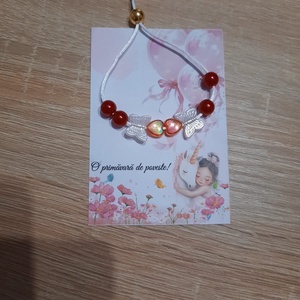 Bratara cu fluturasi - bijuterii - brățări - brățări din mărgele - Artynos.ro