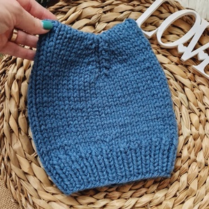 Căciulă tricotată Pisica Blue - îmbrăcăminte și modă - eșarfe, pălării, fularuri - căciulă - Artynos.ro