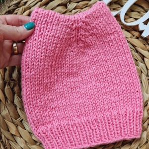 Caciulă tricotată Pisica Pink - Artynos.ro