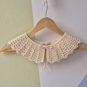 Guler Ivory delicat, Îmbrăcăminte și modă, Haine damă, Bluze damă, Croșetat, ARTYNOS