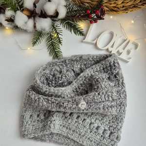 Snood Croșetat Clasic  Guler Rotund, Fir Acril și Lână - îmbrăcăminte și modă - eșarfe, pălării, fularuri - eșarfe - Artynos.ro