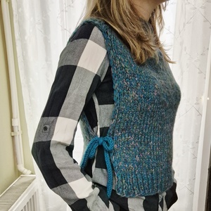 Vestă Soft Cloud  Mix Premium de Merino, Alpaca și Kid Mohair - îmbrăcăminte și modă - haine damă - vestă femei - Artynos.ro