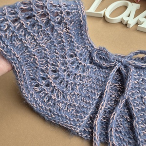 Guler Între rânduri - texturat in valuri - îmbrăcăminte și modă - haine damă - bluze damă - Artynos.ro