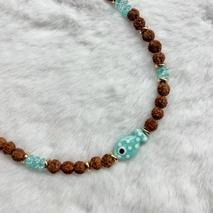 Colier handmade Rudraksha, Bijuterii, Coliere, Coliere cu margele, Confectionarea bijuteriilor, ARTYNOS