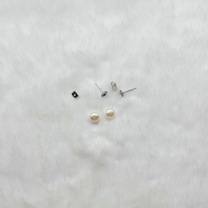 Cercei pin cu perle naturale de cultură  - accesorii nuntă - bijuterii mireasă - cercei mireasă - Artynos.ro