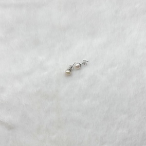 Cercei pin cu perle naturale de cultură  - accesorii nuntă - bijuterii mireasă - cercei mireasă - Artynos.ro