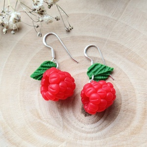 Cercei Raspberry Charm cu tortițe din argint - Artynos.ro