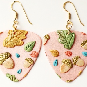 Cercei Autumn Fairy Tale, Bijuterii, Cercei, Cercei agatati, Confectionarea bijuteriilor, Cerceii Autumn Fairy Tale ne aduc mai aproape frumusetile  toamnei, iar nuantele delicate creeaza o..., ARTYNOS