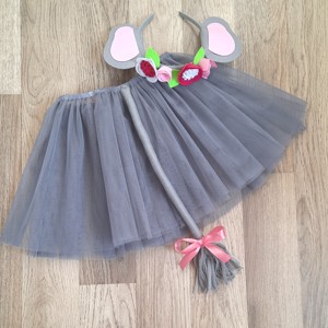 Costum de carnaval cu coadă de elefant și fustă - îmbrăcăminte și modă - costume și măști de carnaval - costume - Artynos.ro